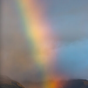 Close up rainbow in the mountains of Maui