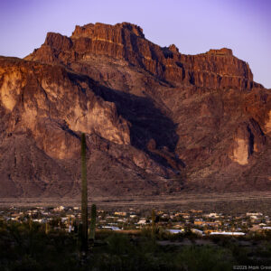 Mountain Lion Shadow on the Superstition Mountains