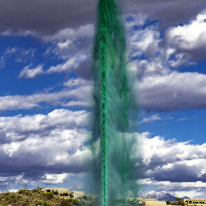 The Greening of Fountain at Fountain Hills Arizona for Irish Festival