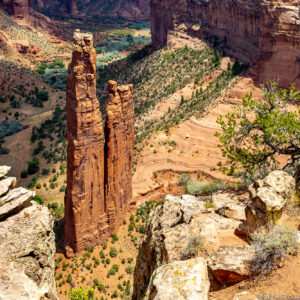 Spider Rock in Canyon de Chelly National Monument in Northern Arizona