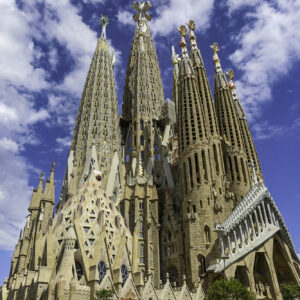 the Basilica La Sagrada Familia